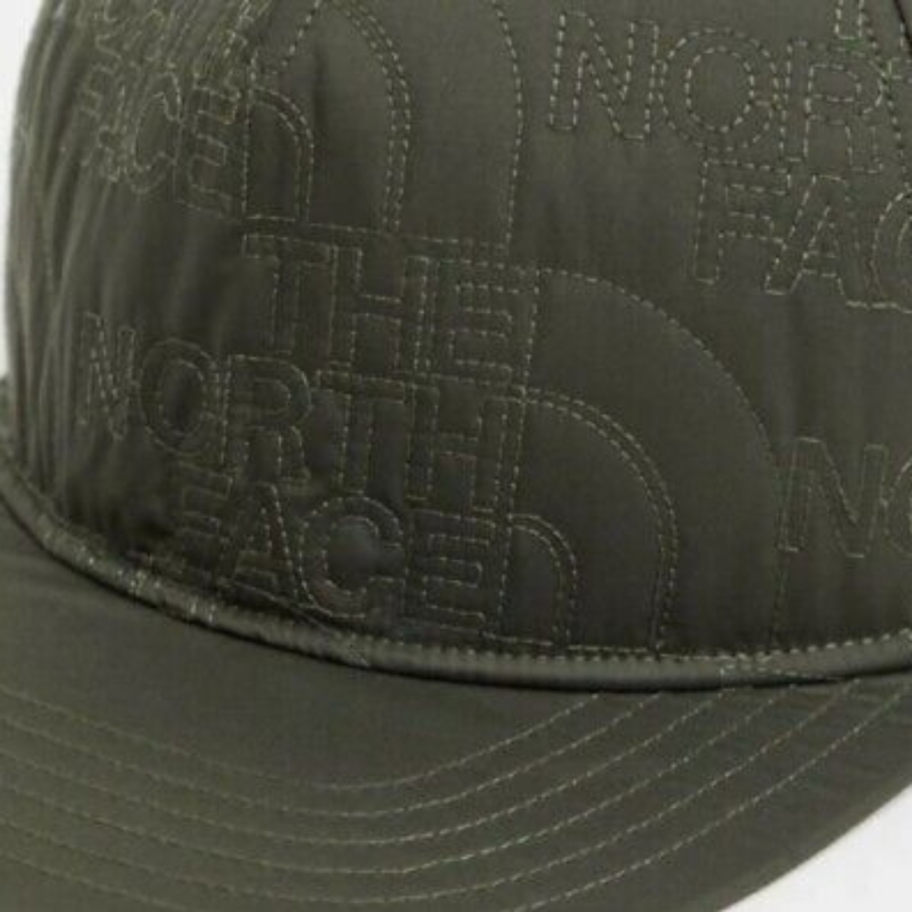 The North Face cap quilted In Khaki Green One Size